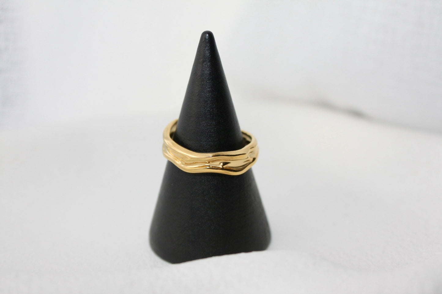 18K Gold Plated Wave Ring