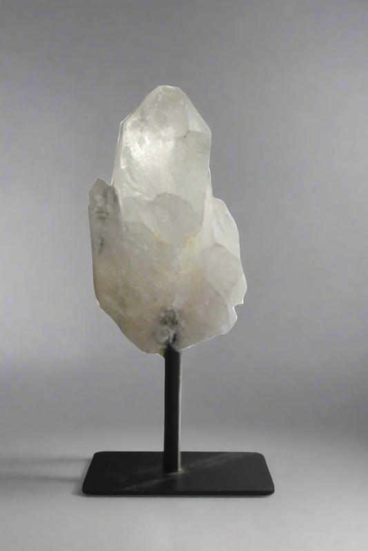 Clear Quartz Crystal on Stand