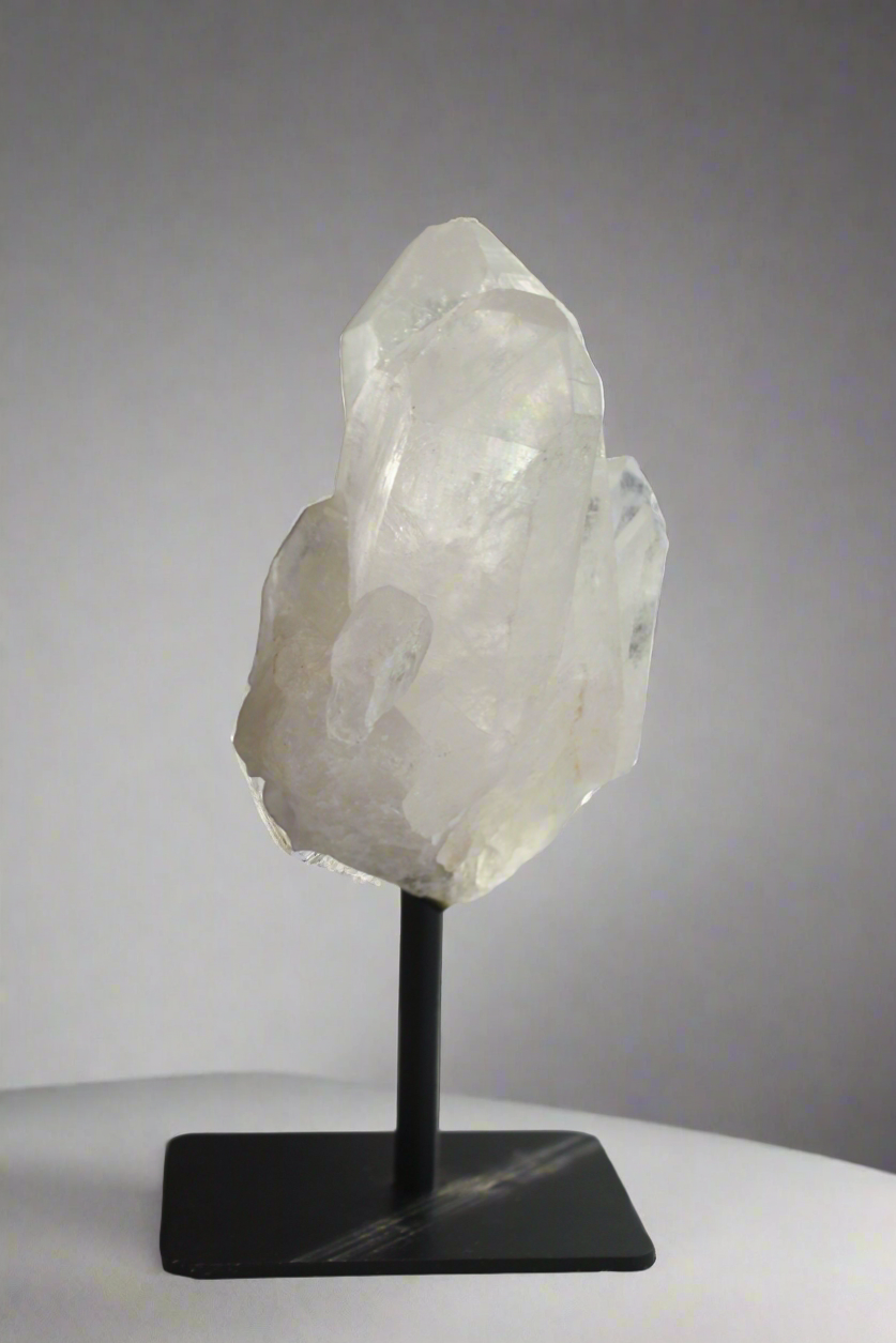 Clear Quartz Crystal on Stand