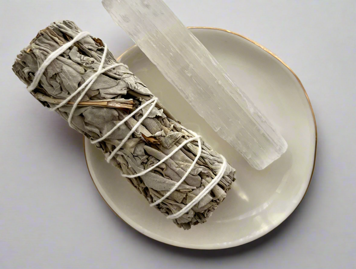 Sage + Selenite + Ceramic