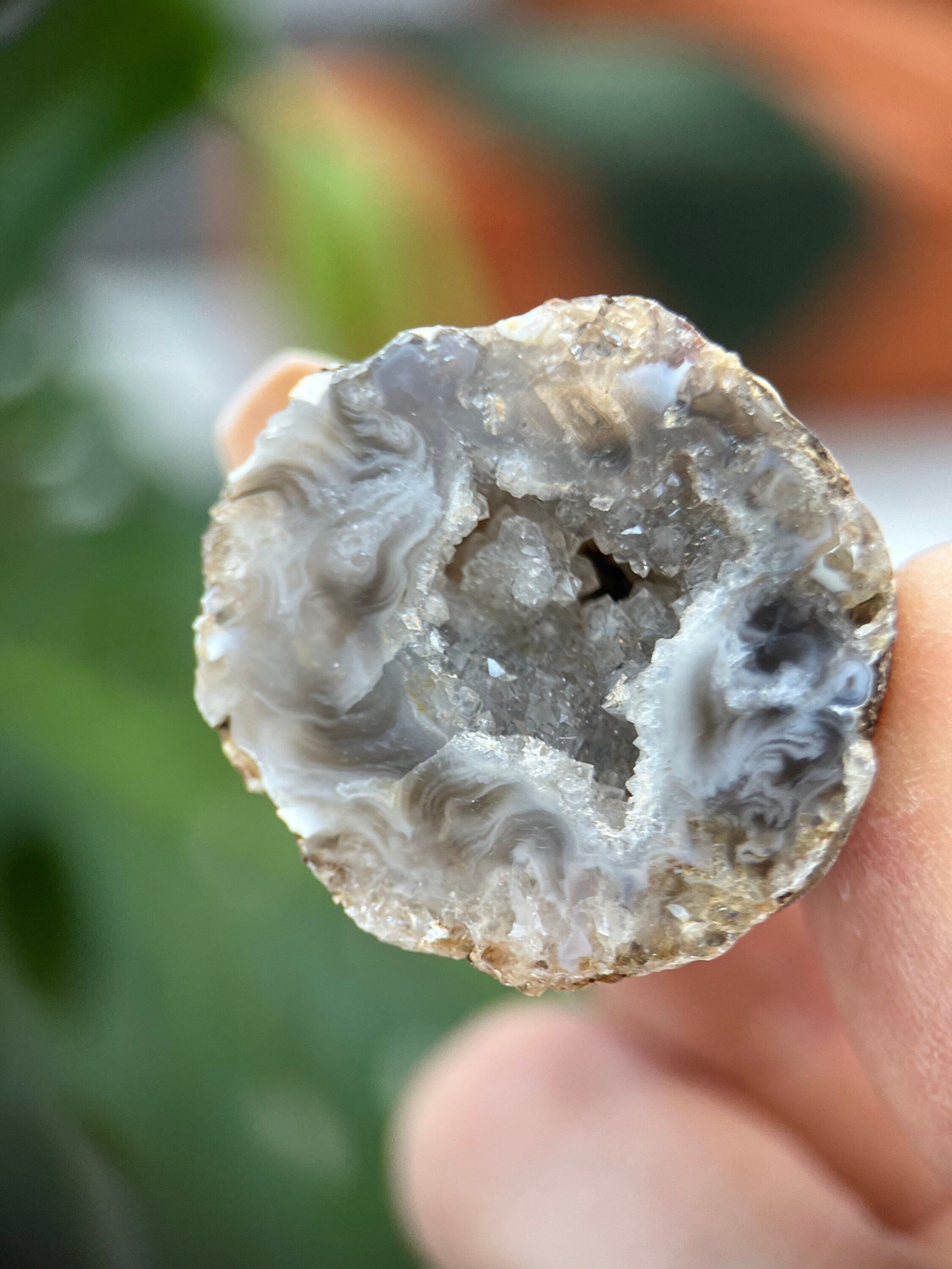 Agate geode mini