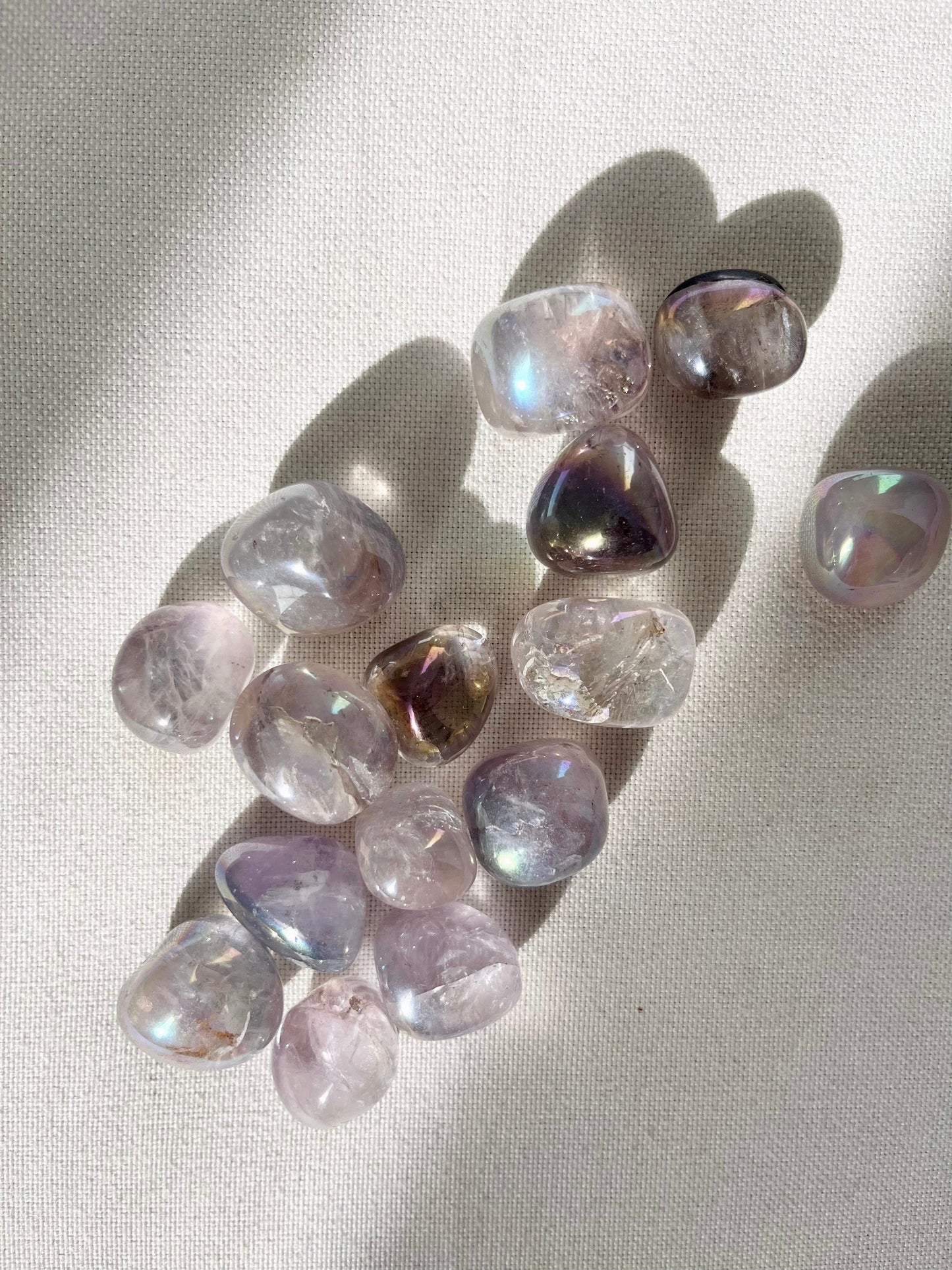 Amethyst Aura Quartz Tumble