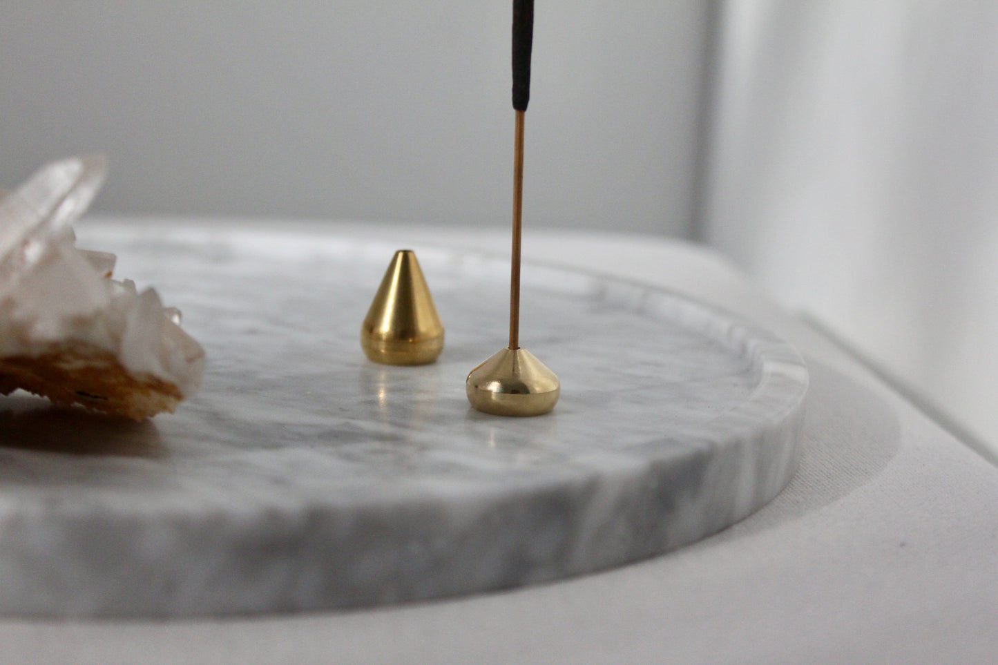 Brass Incense Stick Holder - Gold Waterdrop