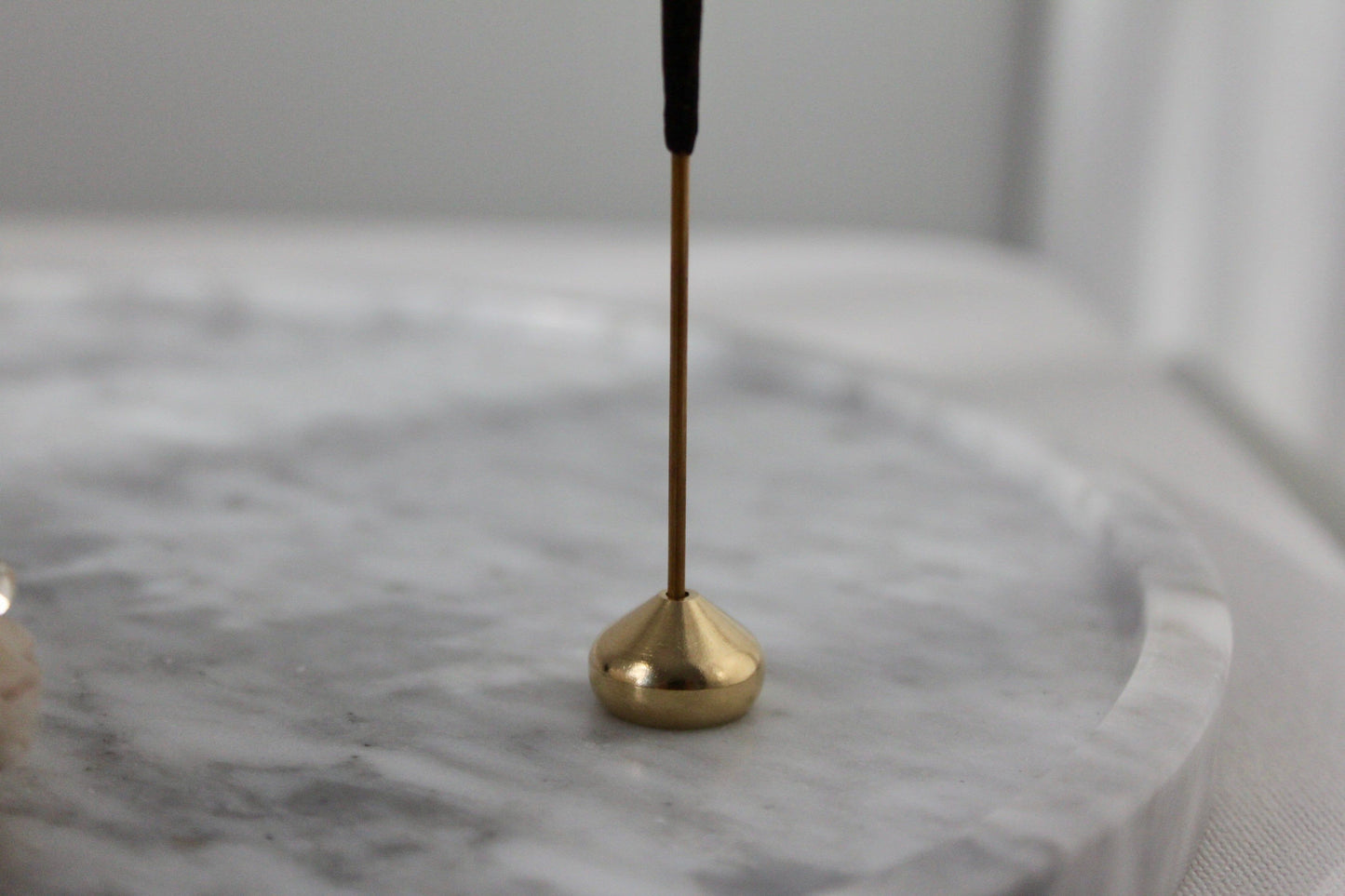 Brass Incense Stick Holder - Gold Waterdrop