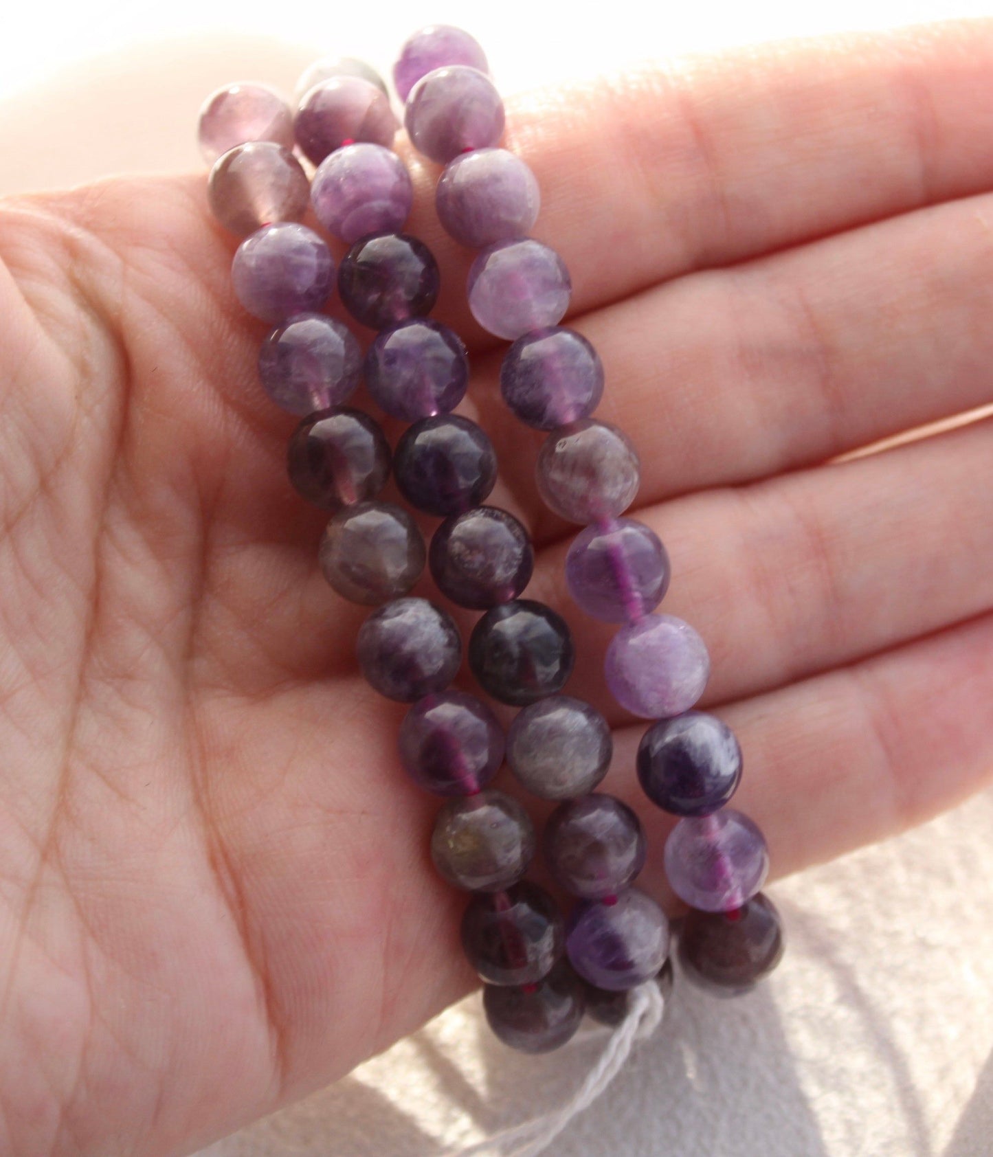 Chevron Amethyst Crystal Bracelet