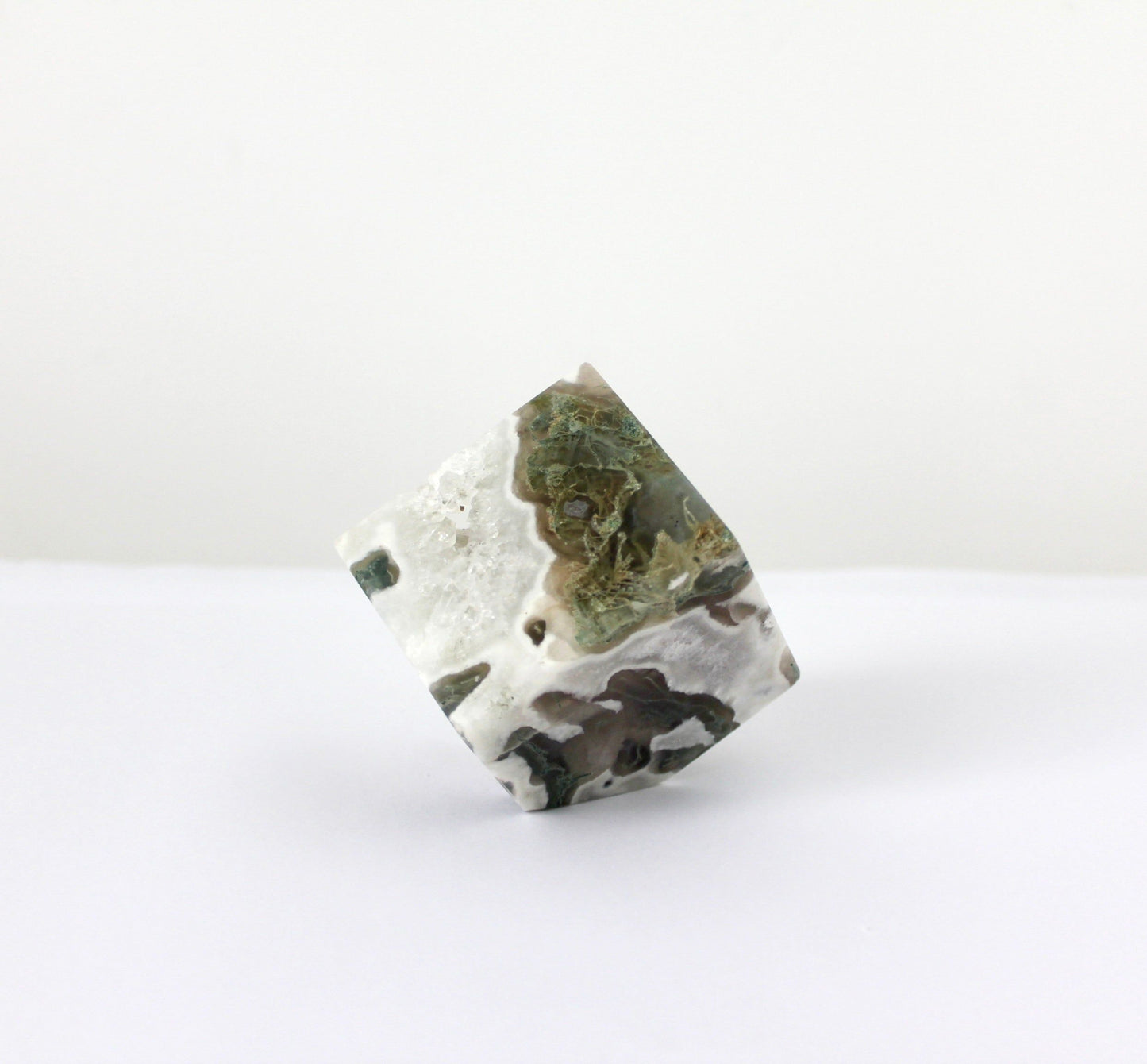 Moss Agate Cube 555g