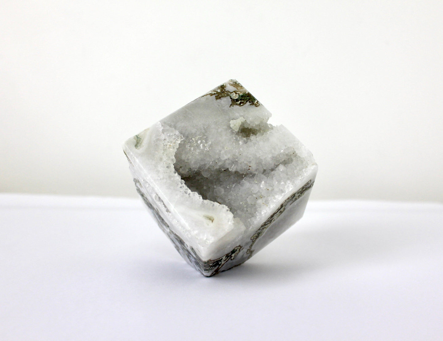 Moss Agate Cube 866g