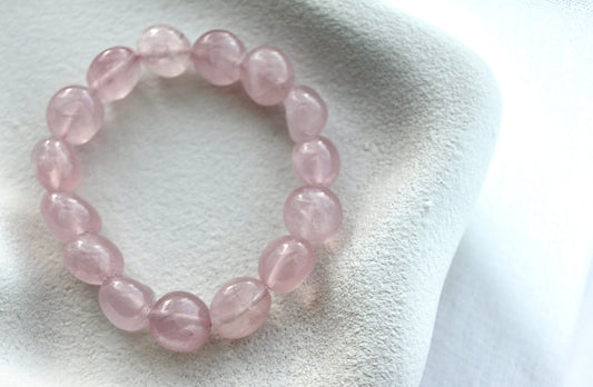 Rose Quartz Bracelet - Large Tumbled Stone