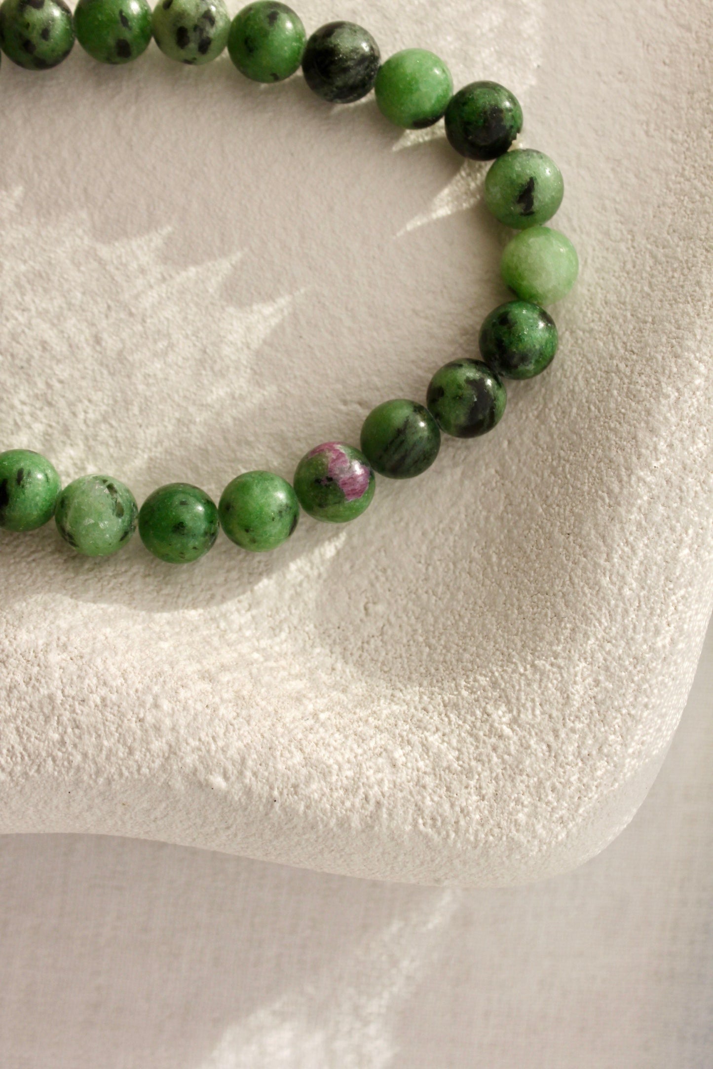 Ruby Zoisite Crystal Bracelet