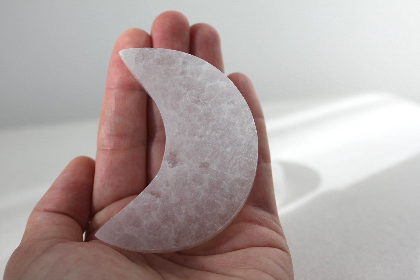 Selenite Crescent Moon