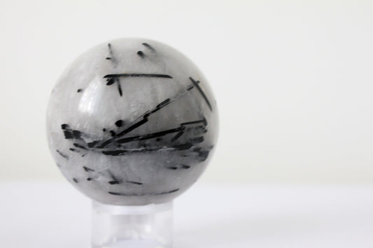 Tourmalinated Quartz Sphere #4 417g